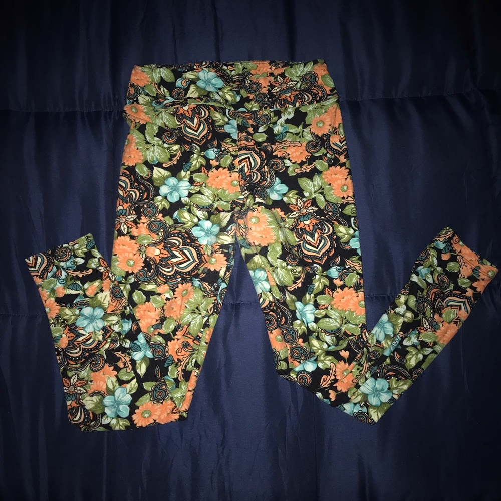 Lularoe OS floral leggings